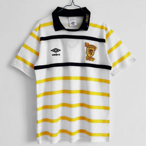 1988-91 Scotland Retro Away Kit Soccer Jersey